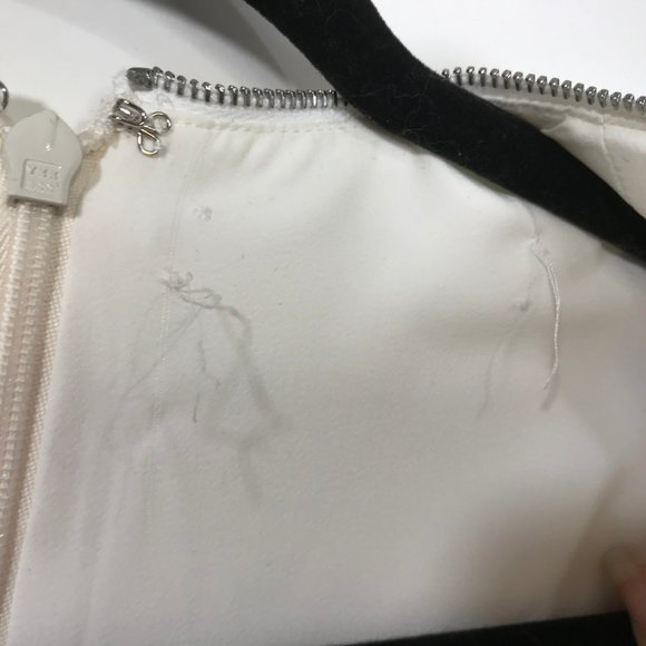 Alexander Wang Long Sleeve Crepe Zip Neck Detail Back Zip Shacket Blouse PS - Picture 4 of 8